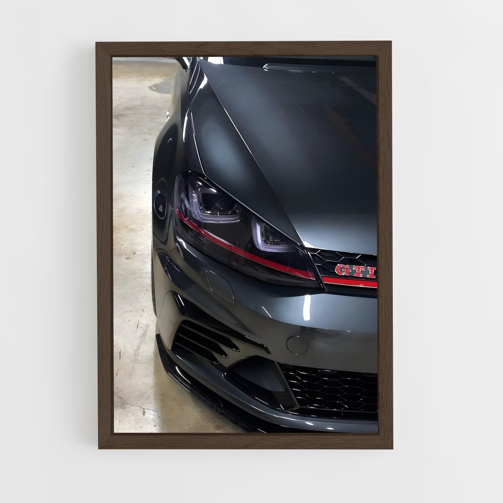 Poster GTI Noir Éblouissant – affiche Volkswagen (vue 5)